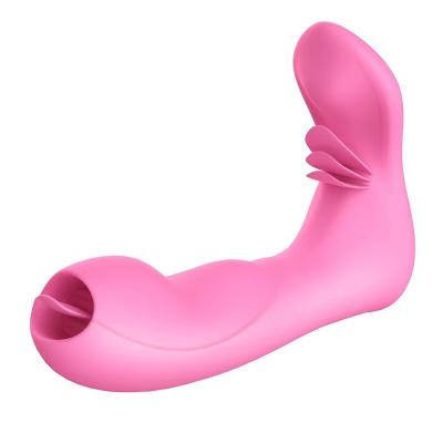 China Factory Wholesale Wearable Vibrator 7 Modes Butterfly G-spot Panties Female Clitoral Vibrator +Lick Languages ​​Remote Control for sale