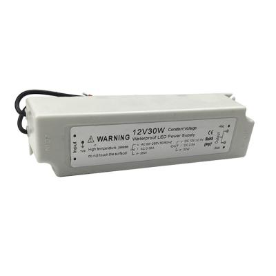 China For LED lighting case no. 12V 30W LED Driver Waterproof IP67 Plastic Plastic AC DC LED Power Supply for sale