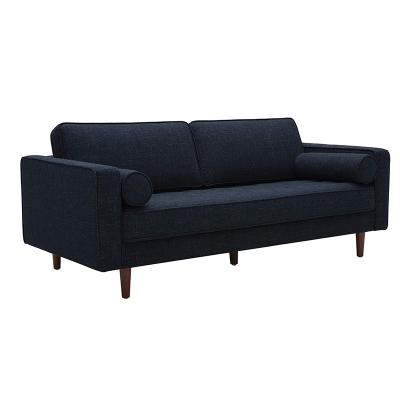 China JINGLONG Amazon Hot Modern Factory Customized Mid Century Modern Tufted Loveseat Upholstered Sofas Bed Wathet Blue With Wood Frame for sale