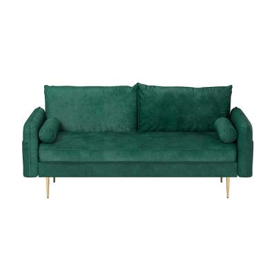 China Modular Fabric Sofa Couch Mid Century Modern Velvet Green Customization Living Room Couch for sale