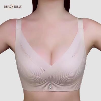 China QUICK DRY Women's Full Figure Plus Size Wireless Bra Sosten Push Up Padded Bralette for sale