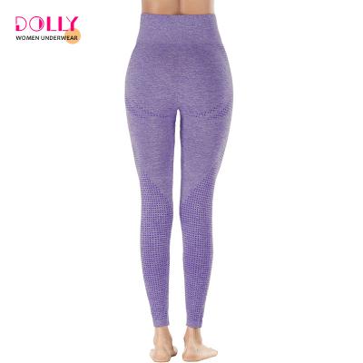 China Antibacterial High Waist Gaiters Solid Color Soft Slim Seamless Pants For Women Sports Wear for sale