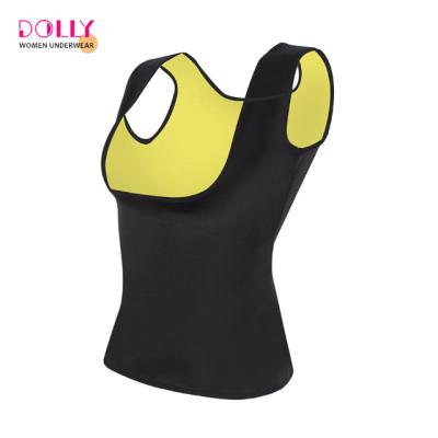 China Antibacterial Women Waist Trainer Vest Slim Corset Neoprene Sauna Tank Top Weight Loss Body Shaper Shirt for sale