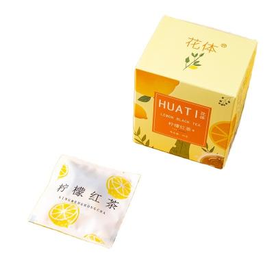 China Loose Lemon Black Tea Health Combination Herbal Tea Customized Chinese Box for sale