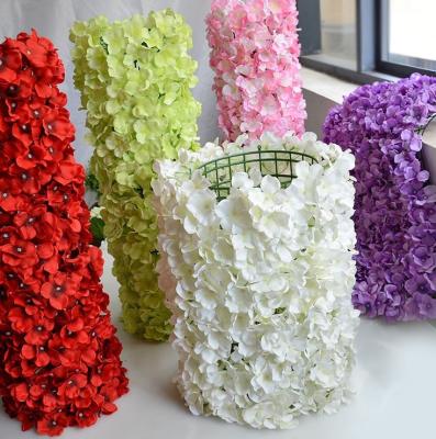 China Wedding Decoration FC1004 Good Quality Wholesale Cheap Artificial Hydrangea Flower Wall Piece for sale