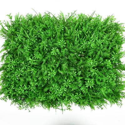 China 40*60cm Artificial Grass Stiff Spike Boxwood Hedge Realistic Barrier Prices Floor Mat for sale