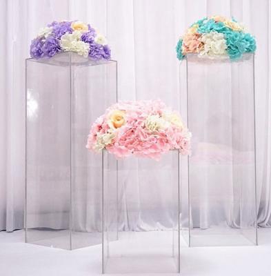 China FC1303 Wholesale Wedding Wedding Backdrop Display Acrylic Pillars Wedding Stand for sale