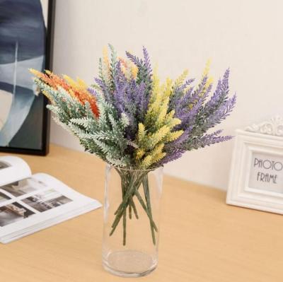 China Wedding Decoration Amazon Lavender Plant Almost Natural Faux Assembled Silk Flowers For Wedding Opening Decor for sale