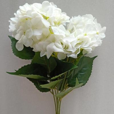 China Wedding Decoration FC3103 High Quality Real Touch Artificial Flowers Wholesale Latex Hydrangea Bouquet for sale