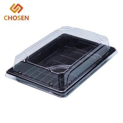 China Disposable Take Away Plastic Food Blister Sushi Gift Box, Custom Sushi Box, Box Sushi for sale