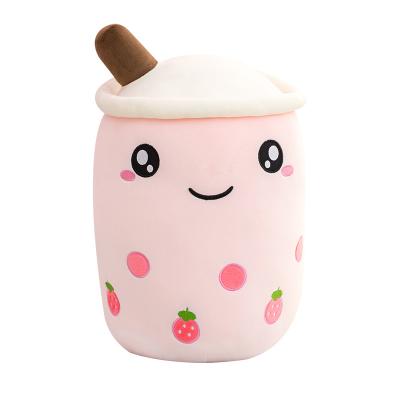 China Gifts new design different emotion boba plushie plush stuffed milk teacup toys with boba straws for sale