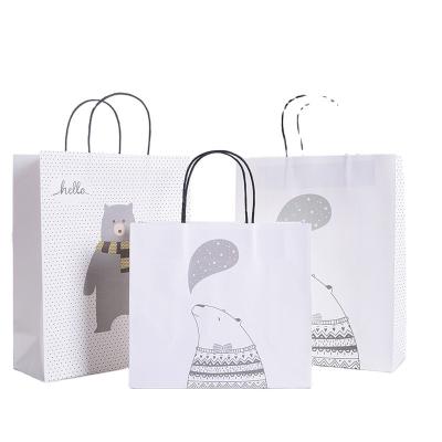 China Recyclable High Grade Material Special Clothing Kraft Paper Luxury Retail Bag for sale