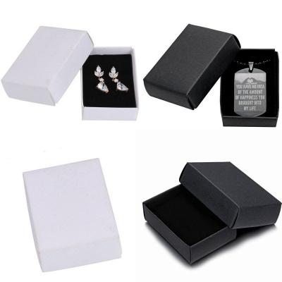 China Recycled Materials Small Custom Paper Box With Lid Template Cardboard Box For Jeweleries for sale