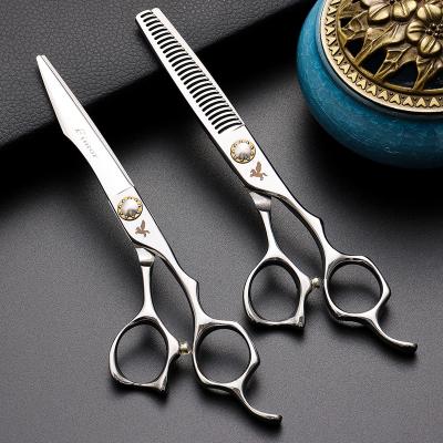 China Thinning Scissors Hot sale professional salon hair cutting scissors & shear barber beauty hairdressing left hand thinning scissors set for stylist for sale