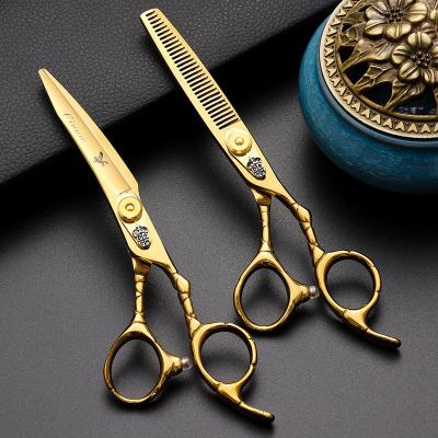 China Thinning Scissors Hot sale professional salon hair cutting scissors & shear barber beauty hairdressing left hand thinning scissors set for stylist for sale