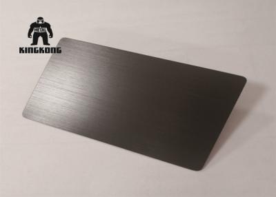 China Gebürsteter silberner Laser ätzte Visitenkarten anodisierte Luftfahrt 85 x 54mm zu verkaufen