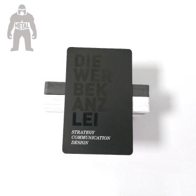 China Customised Matt Black Plastic PVC Membership Card 85.5x54x0.76mm for sale