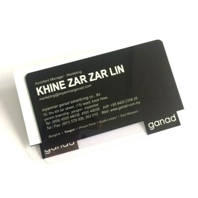 China Klare harte PVCplastikvisitenkarten, die Standardoberfläche 85.5x54x0.76mm drucken zu verkaufen