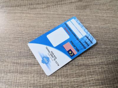 China CR80 Iso-Norm bedruckbare kundenspezifische Identifikations-PVC-Karte freien Raumes für Identifizierung zu verkaufen