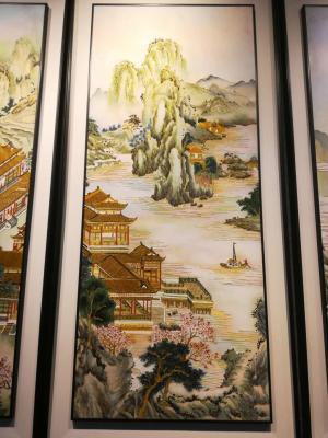 China Custom Souvenir Stainless Steel Metal Picture Decorative Painting for sale