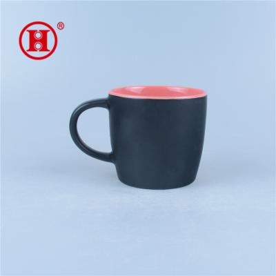 China [ZIBO HAODE CERAMIC] two tone sustainable modern colorful ceramic mugs for sale