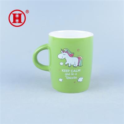 China [ZIBO HAODE CERAMIC] Sustainable Modern Ceramic Color Glazed Coffee Mugs for sale