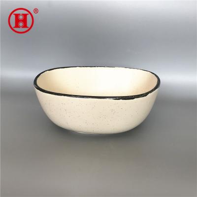 China [ZIBO HAODE CERAMIC] Japanese style custom made large size stocked ceramic bowl for sale