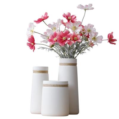 China [ZIBO HAODE CERAMICS] Home Tall Set Grouting Innovative Ornamental Ceramic Vases for sale