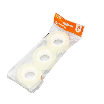 China Cheap Waterproof White Hotmelt Raw The Paper Tissue Stationery Tape For Office Stationery Tape for sale