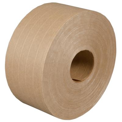 China ANTISTATIC Eco Friendly Water Activated Custom Brown Paper Tape Kraft Paper For Cardboard Sealing for sale