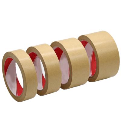 China Waterproof Custom Kraft Shipping Security Seal Tape Water Activated Brown Gummed Paper Tape Kraft for sale