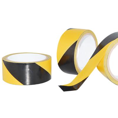 China Waterproof PVC Warning Device Ground Marking Hot Selling Yellow Black PVC Warning Device For Floor Marking for sale