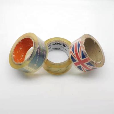 China Waterproof With Paper Tube Printing Logo Adhesive Super Clear Bopp Packing Tape For Carton Packing Use for sale