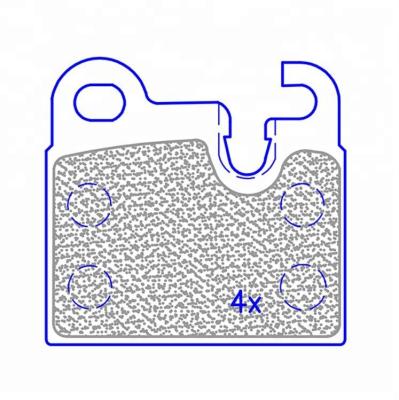 China Auto parts good quality semi-metal auto brake pad for sale