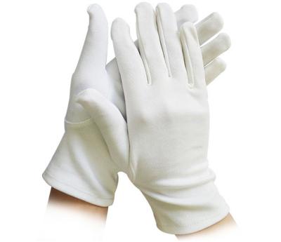 China Wholesale Cotton Gloves Breathable Cotton Inspection Gloves Slim White Cotton Gloves for sale