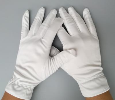 China Jewelry Free Sample Microfiber Polyester Glove Cheap White 100% Polyester Glove for sale