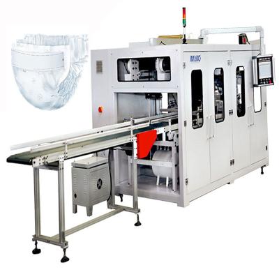 China Small Scale Automatic Commodity Diaper Making Machine For Producing Baby Diaper Diapers Packing Making Machinery for sale