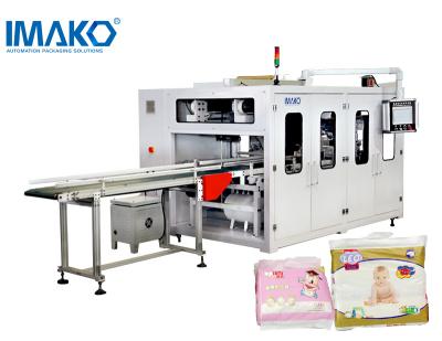 China Products Automatic High Speed ​​Width Diaper Feeding Packing Machine For Production Line Paper Cup Baby Diaper Upfilm Packaging Machine for sale