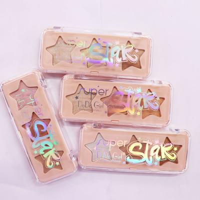 China Super Eco Friendly Makeup Palette Highlighter Bar 3 Colors Star Highlighter Sunscreen Mini Highlighter Bar for sale