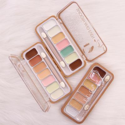 China Anti-Wrinkle New Arrival 6 Colors Private Label Cream Concealer Palette Makeup Contour Concealer Palette for sale