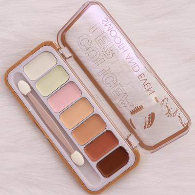 China New Arrival Anti Wrinkle Neutral Concealer Face Corrective Cosmetic Makeup Base 5 Color Concealer Palette Professional Concealer Palette for sale