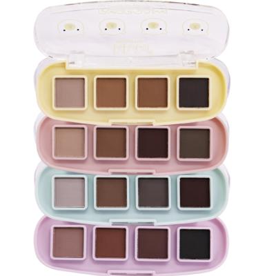 China DODOGIRL 4 Color Private Label Vegan Waterproof Clean Eyebrow Waterproof Makeup Palette With Brush Makeup Eyebrow for sale