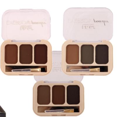 China DODOGIRL 3 Color Private Label Eyebrow Waterproof High Quality Powder With Eyebrow Sweep Long Lasting Cosmetic Eyebrow for sale