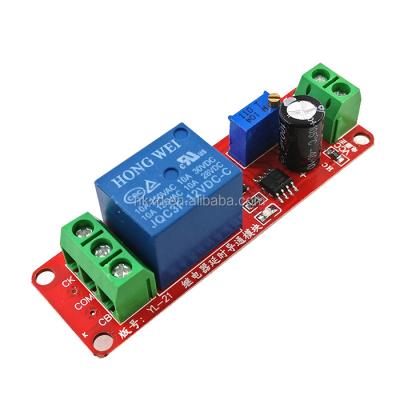 China NE555 Timer Switch Adjustable Module DC 12V Delay Relay NE555 Time Delay Shield 0~10S NE555 for sale