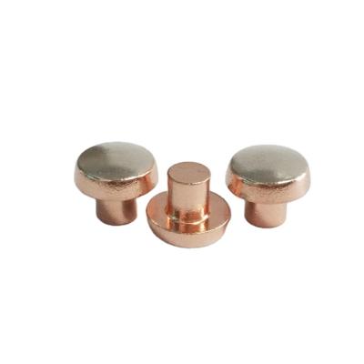 China Wear Resistance Radius Head Electrical Contact Bimetal Rivet for sale