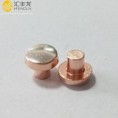 China Wear Resistance Good Quality Silver Copper Bimetal Contact Rivet for sale