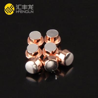 China Silver copper contact switch wear resistance plug metal contact electric rivet Three-piece double compound. for sale