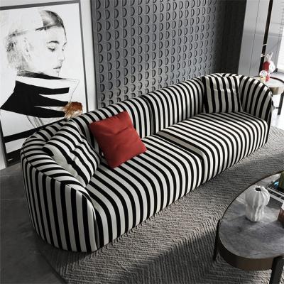 China (Size)Adjustable Artistic Style Eye-Catching Simple Black And White Zebra Stripe Material For Sofa for sale