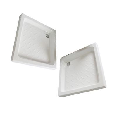 China Durable Rational Construction Square Solid Surface Shower Tray For Bathroom for sale