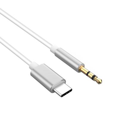 China Car Wholesale USB Type C to Type-C AUX. 3.5mm Jack Kabel Audio Cable For Car Speaker Earphone Adapter Auxiliary Cable for sale